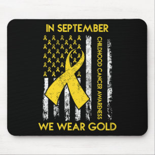 Alfombrilla De Ratón En Septiembre Usamos El Awarene Del Cáncer Infanti