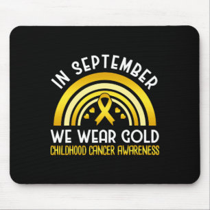 Alfombrilla De Ratón En Septiembre Usamos Oro - Consciente Del Cáncer I