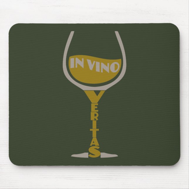 Alfombrilla De Ratón En Vino Veritas personalizado mousepad (Frente)