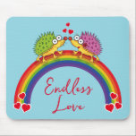 Alfombrilla De Ratón Enamorados de los erizos de Lindos. Erizo,<br><div class="desc">Enamorados de los erizos de Lindos. Erizo,  Arcoiris.</div>