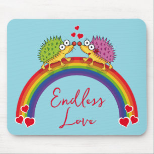 Alfombrilla De Ratón Enamorados de los erizos de Lindos. Erizo,