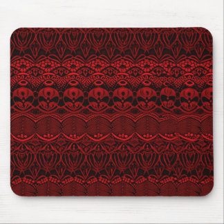 Alfombrilla De Ratón Encaje Rojo Deco