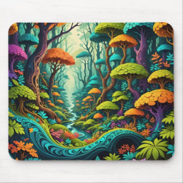 Alfombrilla De Ratón Encantador Mousepad de Arte Forestal