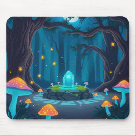 Alfombrilla De Ratón Enchanted Forest Crystal Mouse Pad