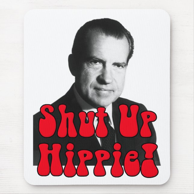 Alfombrilla De Ratón Enciierre al Hippie -- Richard Nixon (Frente)