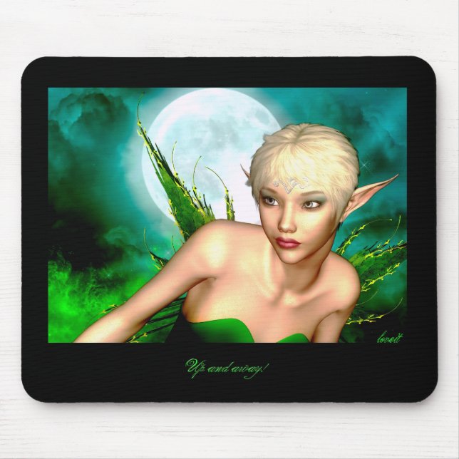 Alfombrilla De Ratón encima de y lejos (Frente)