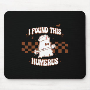 Alfombrilla De Ratón Encontré este humero Spooky Nurse Halloween Costum