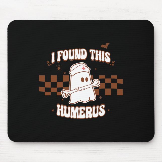 Alfombrilla De Ratón Encontré este humero Spooky Nurse Halloween Costum (Frente)