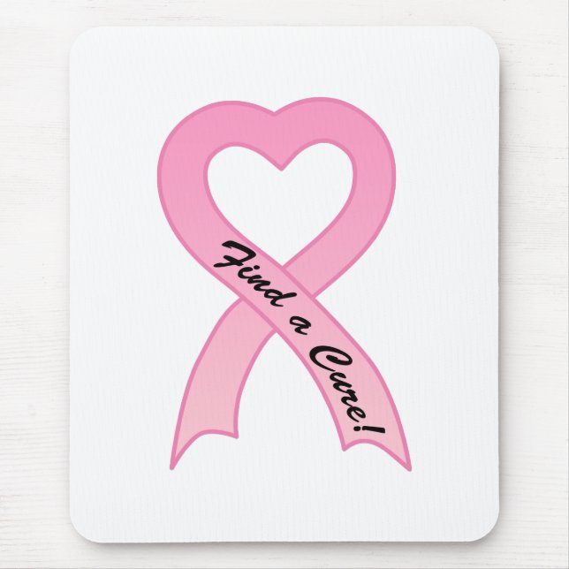 Alfombrilla De Ratón Encuentre una cinta Mousepad del rosa de la (Frente)