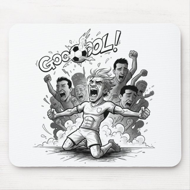 Alfombrilla De Ratón Energetic Football Goal Celebration Mouse Pad (Frente)