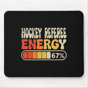 Alfombrilla De Ratón Energía de árbitro de hockey 67 por ciento título 