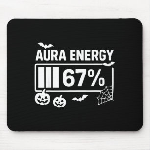 Alfombrilla De Ratón Energía de aura 67 por ciento 6 7 meme Halloween 