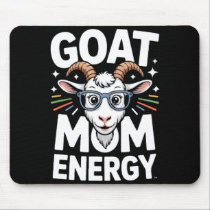 Alfombrilla De Ratón Energía de Mamá Cabra Gafas Espectáculo Diversión 
