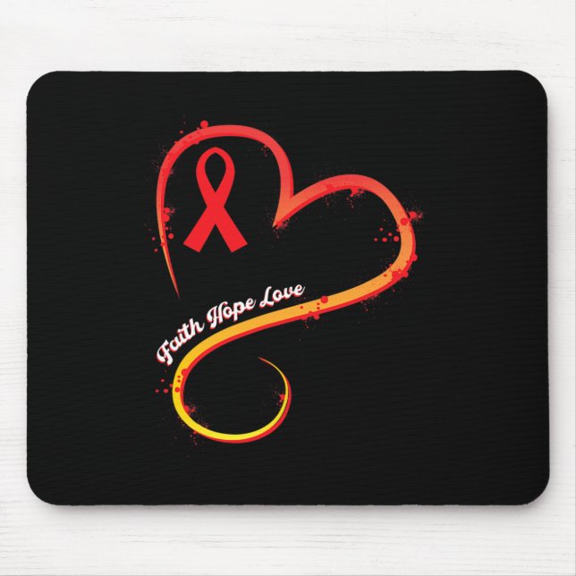 Alfombrilla De Ratón Enfermedad Febrero Usa Conciencia sobre la Enferme (Frente)