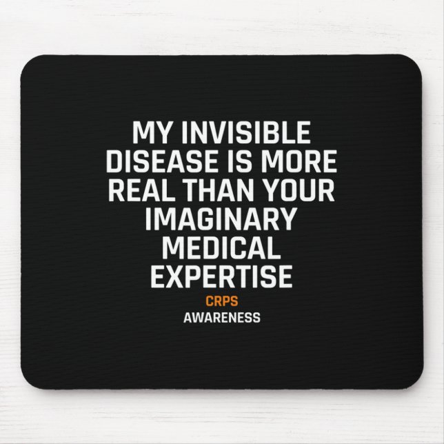 Alfombrilla De Ratón Enfermedad Invisible RSD Conciencia 1 (Frente)