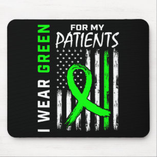 Alfombrilla De Ratón Enfermedad Renal Verde Para Mis Pacientes Awarene