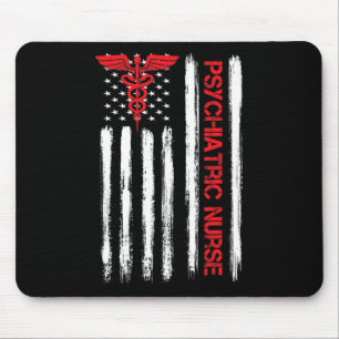 Alfombrilla De Ratón Enfermera Bandera Americana Rn Enfermera de Salud 