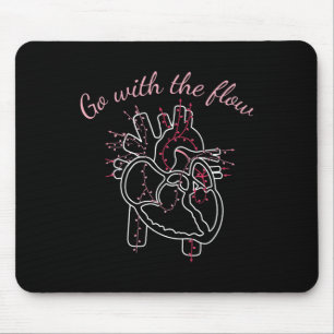 Alfombrilla De Ratón Enfermera cardíaca Anatomía Cardiología Flujo del 
