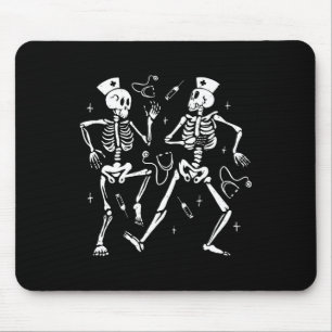 Alfombrilla De Ratón Enfermera Dancing Skeleton Halloween Disfraz de es