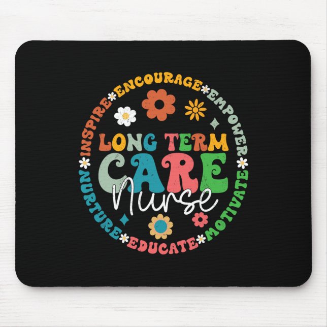 Alfombrilla De Ratón Enfermera De Enfermería De Ltc De Larga Duración (Frente)