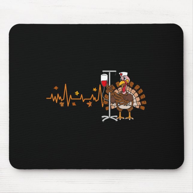 Alfombrilla De Ratón Enfermera de enfermería turca de día de acción de  (Frente)