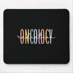 Alfombrilla De Ratón Enfermera de oncología de radiación de arcoiris