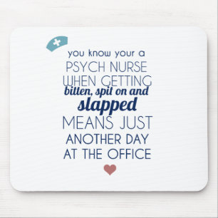 Alfombrilla De Ratón Enfermera de Psych