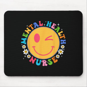 Alfombrilla De Ratón Enfermera de Salud Mental Groovy Sensibilización s