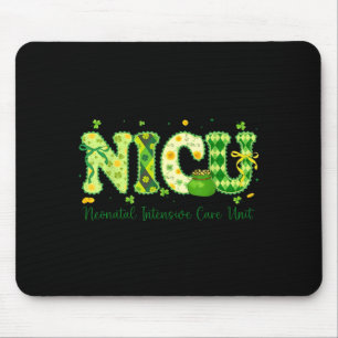 Alfombrilla De Ratón Enfermera de UCI Neonatal Día de San Patricio Cuid