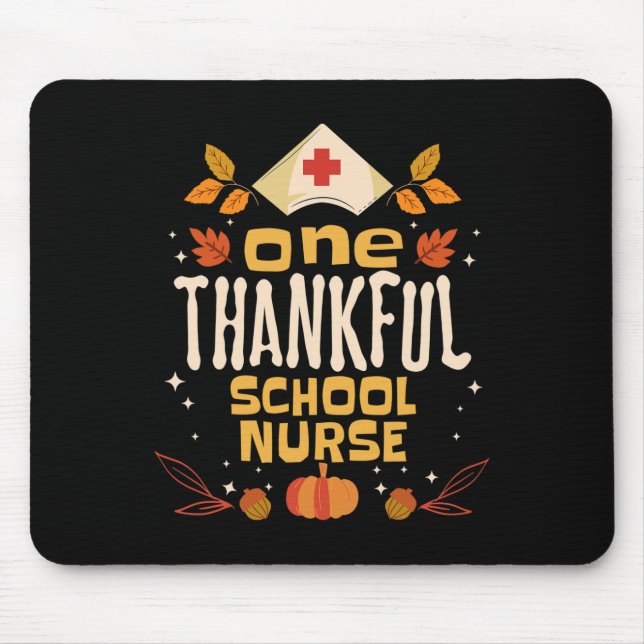 Alfombrilla De Ratón Enfermera escolar agradecida cae enfermera de Acci (Frente)