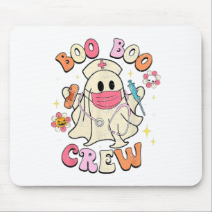 Alfombrilla De Ratón Enfermera fantasma de Boo Boo Crew Halloween