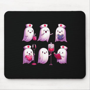 Alfombrilla De Ratón Enfermera fantasma Halloween Crew Funny Scrub Er R