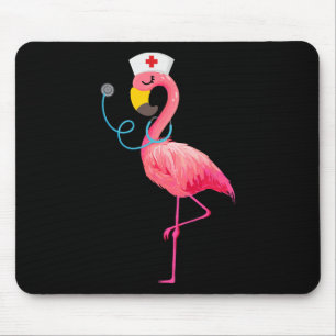 Alfombrilla De Ratón Enfermera Flamingo - Funny Flamingo Lover Enfermer