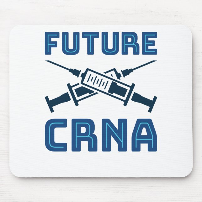Alfombrilla De Ratón Enfermera futura de CRNA anestesista (Frente)