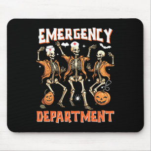 Alfombrilla De Ratón Enfermera Halloween Sala Departamento de Emergenci