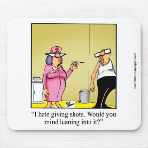Alfombrilla De Ratón Enfermera/Humor médico Almohadilla del ratón "Es