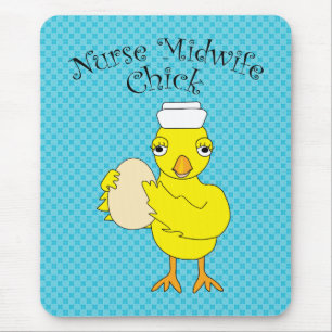 Alfombrilla De Ratón Enfermera Midwife Chick