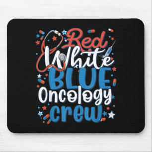Alfombrilla De Ratón Enfermera Oncología Rojo Blanco Azul Doctor Cuidad