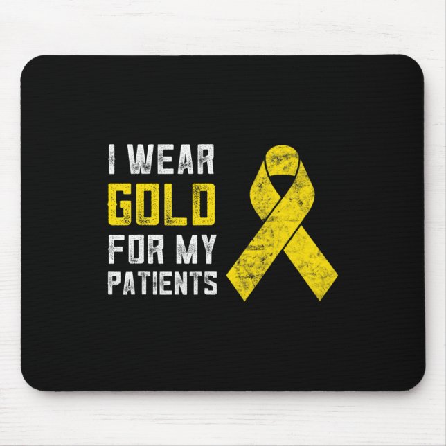 Alfombrilla De Ratón Enfermera pediátrica de oncología regalo de cáncer (Frente)