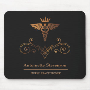 Alfombrilla De Ratón Enfermera Practitionary Caduceus