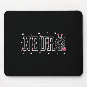 Alfombrilla De Ratón Enfermeras Neuro Cerebro Caramelo Corazón Neurocie