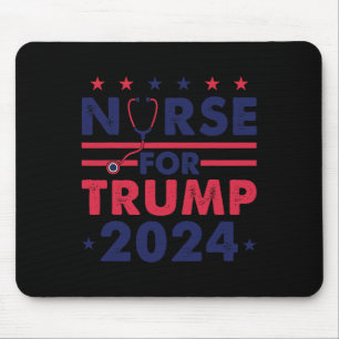 Alfombrilla De Ratón Enfermeras Para Trump 2024 Estados Unidos Estrella