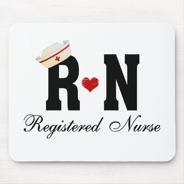 Alfombrilla De Ratón Enfermero registrado de RN (Frente)