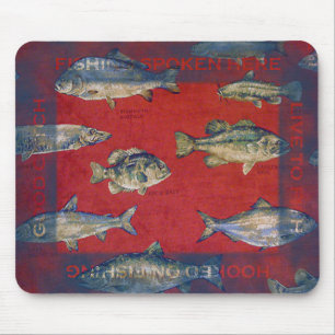 Alfombrilla De Ratón Enganchado en la pesca