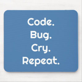Alfombrilla De Ratón Engineers & Developers – Code. Bug. Cry. Repeat 