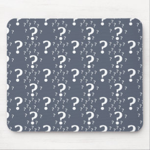 Alfombrilla De Ratón enigma de enigma de interrogación misterioso azul-