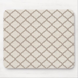 Alfombrilla De Ratón Enrejado marroquí hueso/beige