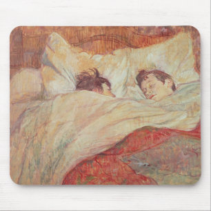 Alfombrilla De Ratón Enrique de Toulouse-Lautrec el   la cama,