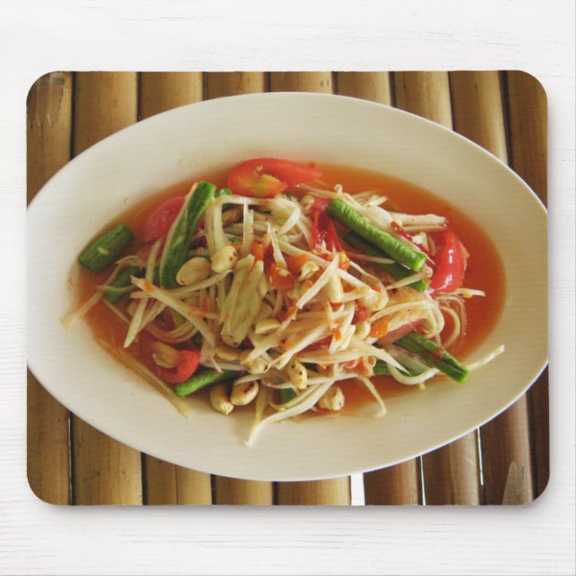 Alfombrilla De Ratón Ensalada de Papaya picante [Som Tam] ... Comida la (Frente)