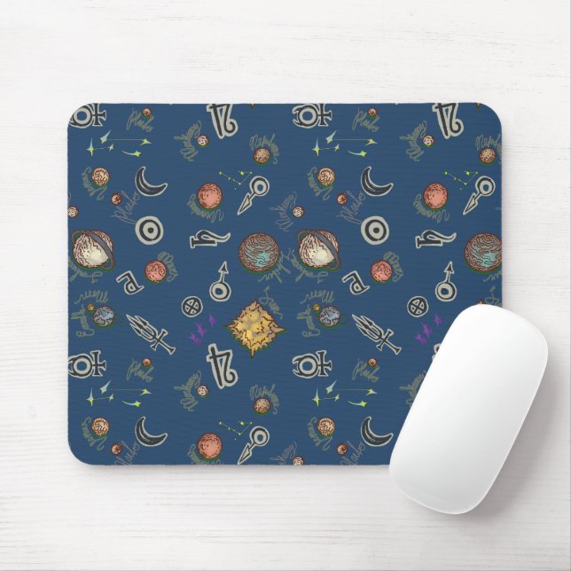 Alfombrilla De Ratón Ensalada espacial Mousepad (Con ratón)